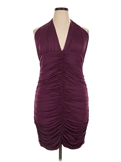 Pre-owned Venus Cocktail Dress In Burgundy