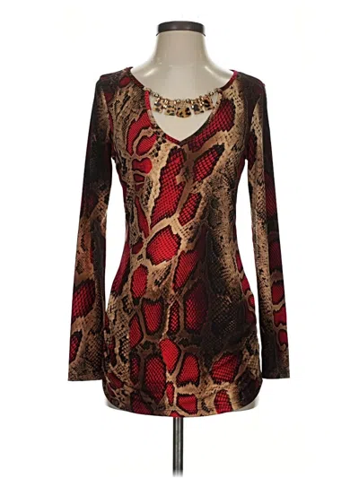 Pre-owned Venus Cocktail Dress In Burgundy