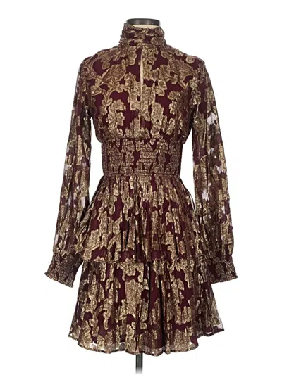 Pre-owned Venus Cocktail Dress In Burgundy