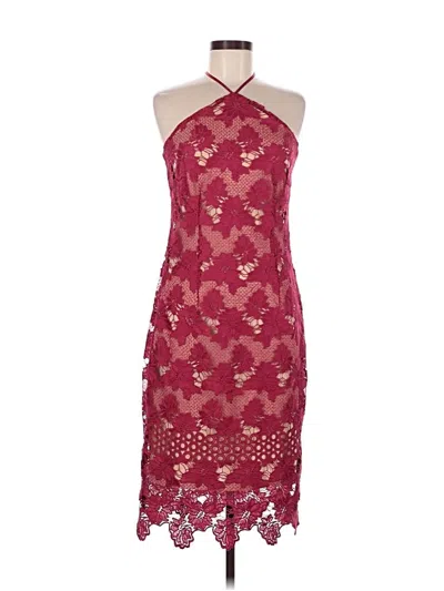 Pre-owned Venus Cocktail Dress In Burgundy