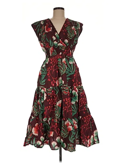 Pre-owned Venus Cocktail Dress In Burgundy