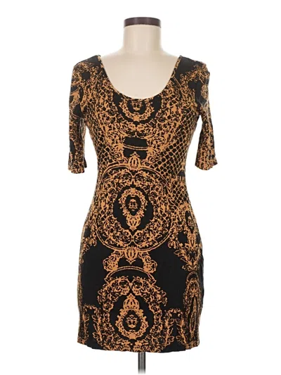 Pre-owned Venus Cocktail Dress In Gold