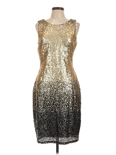 Pre-owned Venus Cocktail Dress In Gold