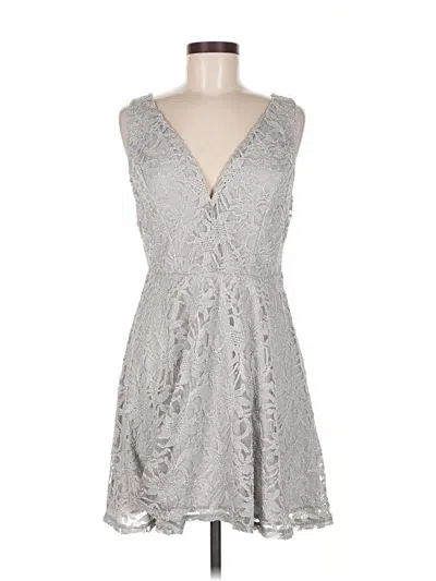 Pre-owned Venus Cocktail Dress In Gray