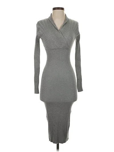 Pre-owned Venus Cocktail Dress In Gray