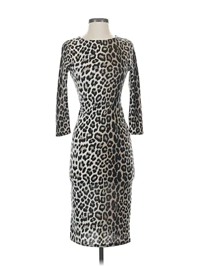 Pre-owned Venus Cocktail Dress In Gray