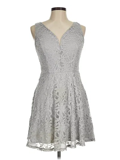 Pre-owned Venus Cocktail Dress In Gray