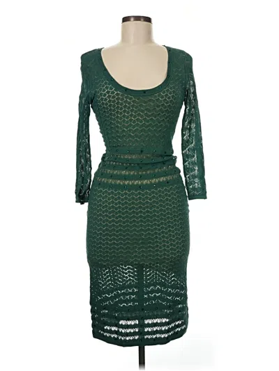 Pre-owned Venus Cocktail Dress In Green