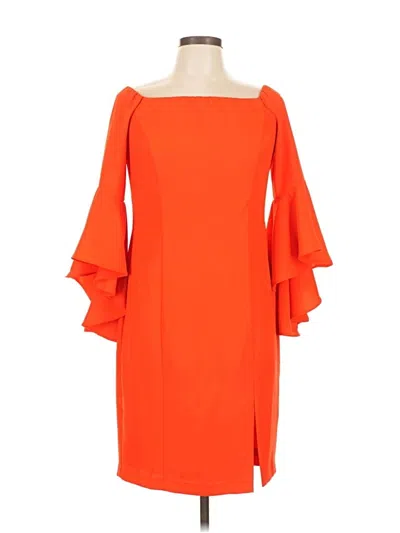 Pre-owned Venus Cocktail Dress In Orange