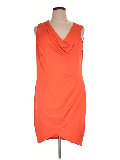 Pre-owned Venus Cocktail Dress In Orange