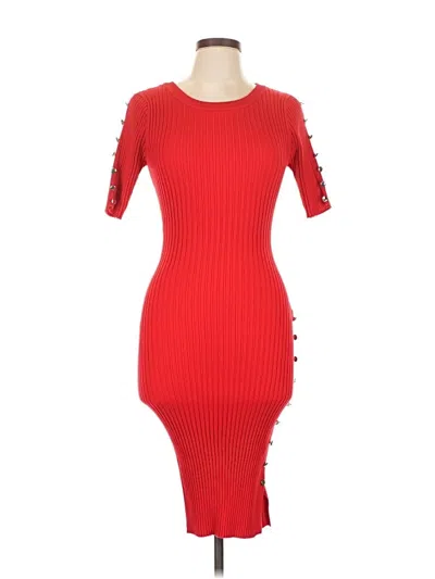 Pre-owned Venus Cocktail Dress In Red
