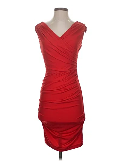 Pre-owned Venus Cocktail Dress In Red
