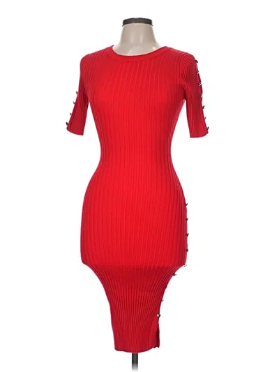 Pre-owned Venus Cocktail Dress In Red