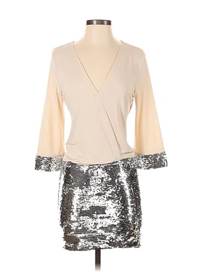 Pre-owned Venus Cocktail Dress In Silver