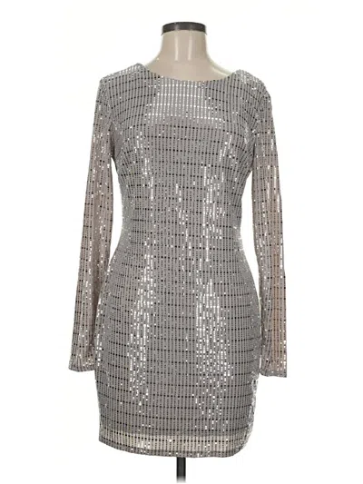 Pre-owned Venus Cocktail Dress In Silver