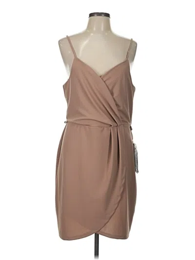 Pre-owned Venus Cocktail Dress In Tan