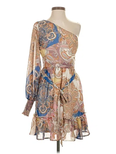 Pre-owned Venus Cocktail Dress In Tan