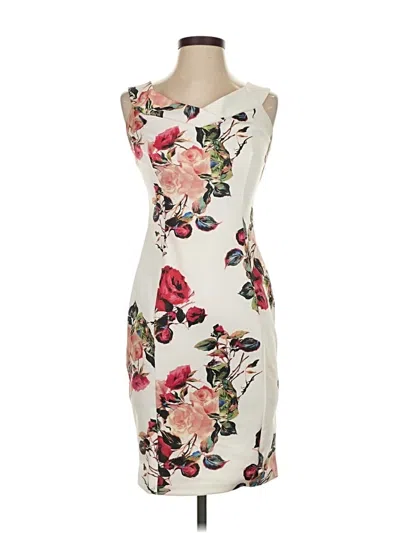 Pre-owned Venus Cocktail Dress In White