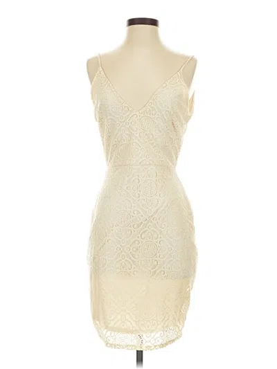 Pre-owned Venus Cocktail Dress In White