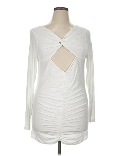 Pre-owned Venus Cocktail Dress In White