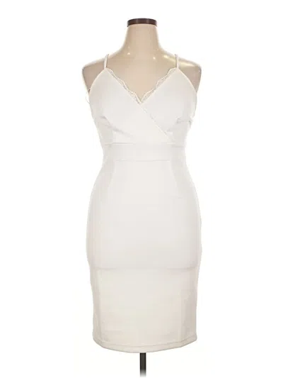 Pre-owned Venus Cocktail Dress In White