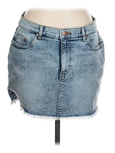 Pre-owned Venus Denim Skirt In Blue