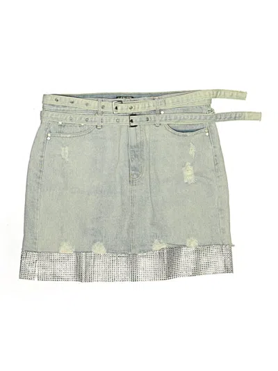 Pre-owned Venus Denim Skirt In Blue
