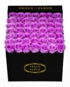 Venus Et Fleur Classic Large Square Rose Box In Lilac