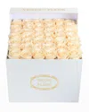 Venus Et Fleur Classic Large Square Rose Box In Pearl