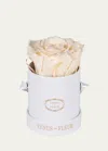 Venus Et Fleur Classic Mini Round Rose Box In Neutral