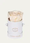 Venus Et Fleur Classic Mini Round Rose Box In Pearl