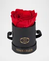 Venus Et Fleur Classic Mini Round Rose Box In Red