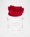 Venus Et Fleur Classic Mini Round Rose Box In Red