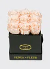 Venus Et Fleur Classic Mini Square Rose Box In Pink