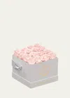Venus Et Fleur Classic Small Square Rose Box In Pink