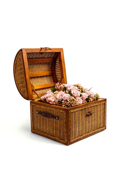 Venus Et Fleur Coffret Des Fleurs Heirloom Wicker Trunk W/ Mixed Eternity® Roses & Hydrangeas