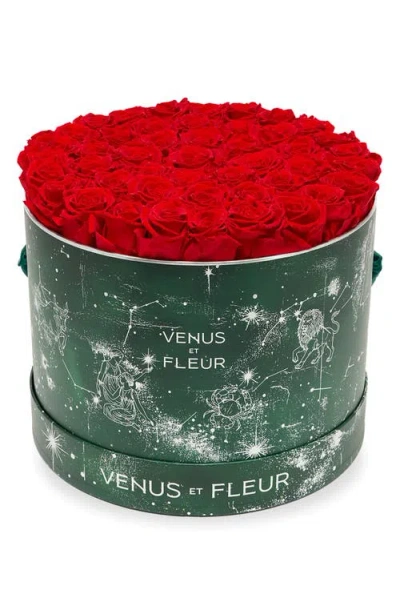 Venus Et Fleur Large Round Holiday Zodiac Red Eternity Roses®