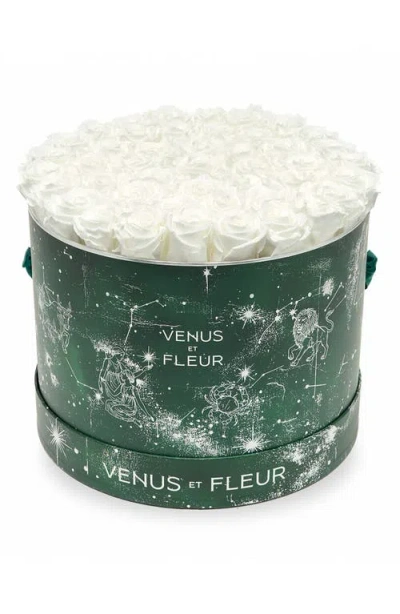 Venus Et Fleur Large Round Holiday Zodiac White Eternity Roses®