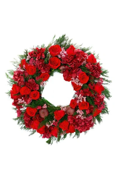 Venus Et Fleur L'étoile Grand Rouge Wreath In Red