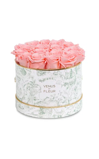 Venus Et Fleur Small Round Classic Hatbox W/ Eternity® Roses