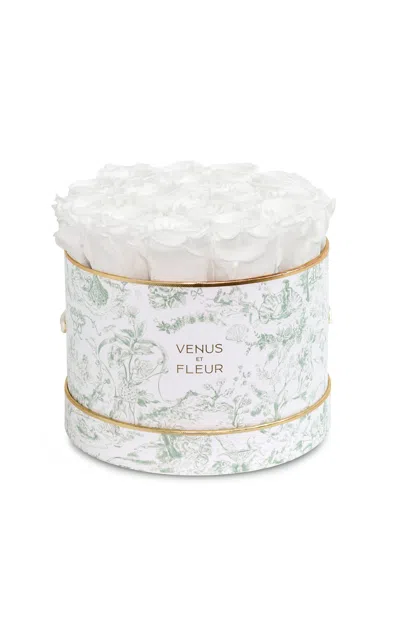 Venus Et Fleur Small Round Classic Hatbox W/ Eternity® Roses
