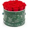 Venus Et Fleur Small Round Holiday Zodiac Red Eternity Roses® In Red