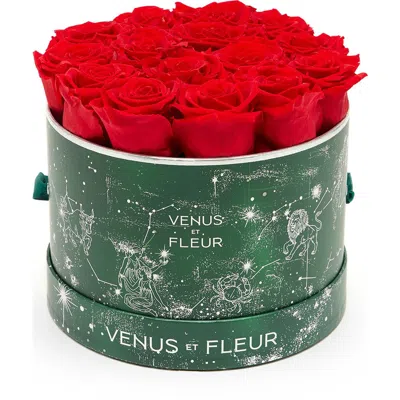 Venus Et Fleur Small Round Holiday Zodiac Red Eternity Roses®