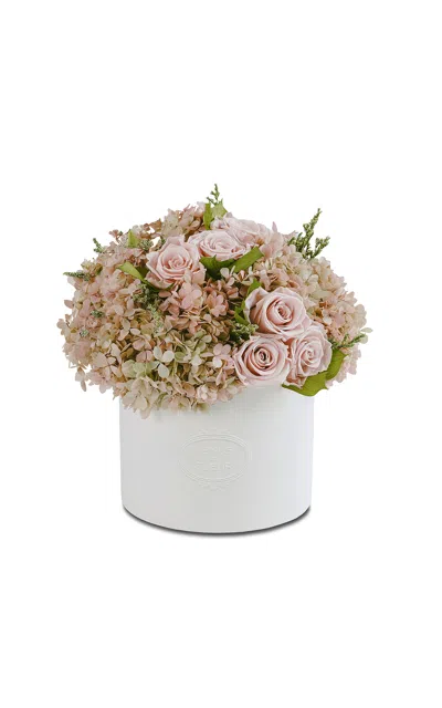 Venus Et Fleur Thalia Porcelain Vase Roses & Hydrangeas