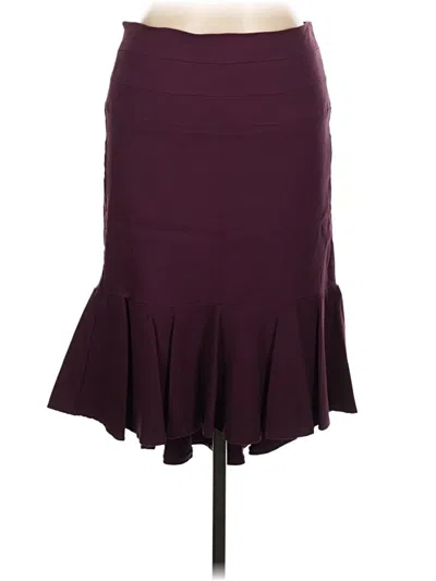 Pre-owned Venus Formal Skirt In Burgundy