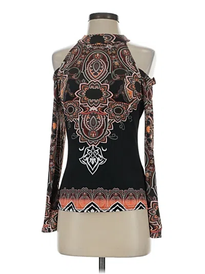 Pre-owned Venus Long Sleeve Blouse In Black