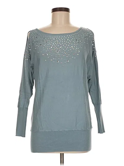 Pre-owned Venus Long Sleeve Blouse In Blue