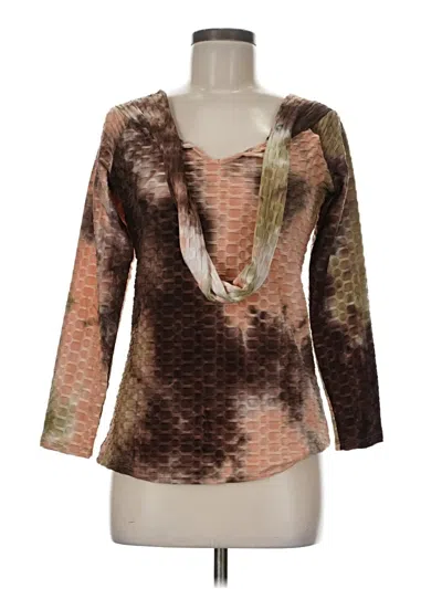 Pre-owned Venus Long Sleeve Blouse In Brown