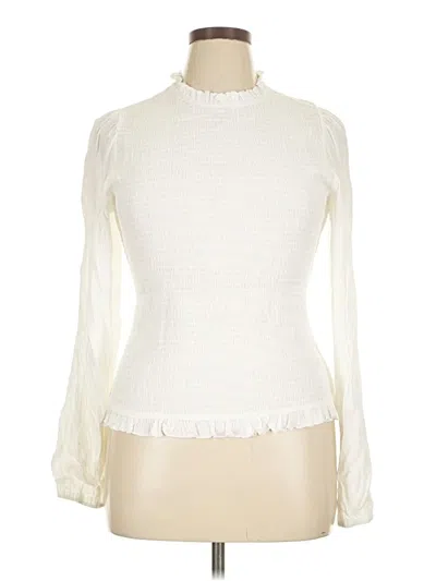 Pre-owned Venus Long Sleeve Blouse In Ivory