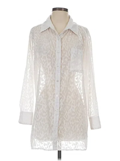 Pre-owned Venus Long Sleeve Blouse In Ivory